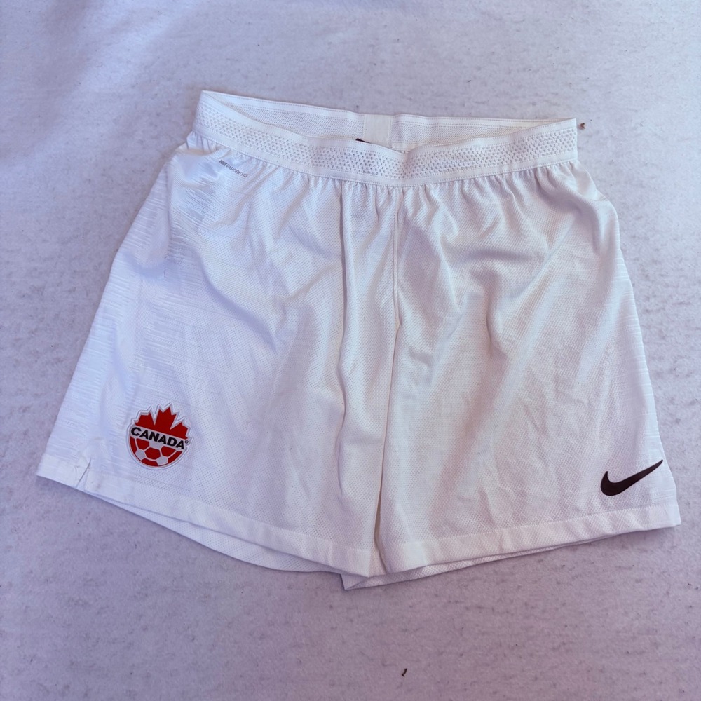 Nike Soccer Shorts Mens XL White Canada Vaporknit National Team